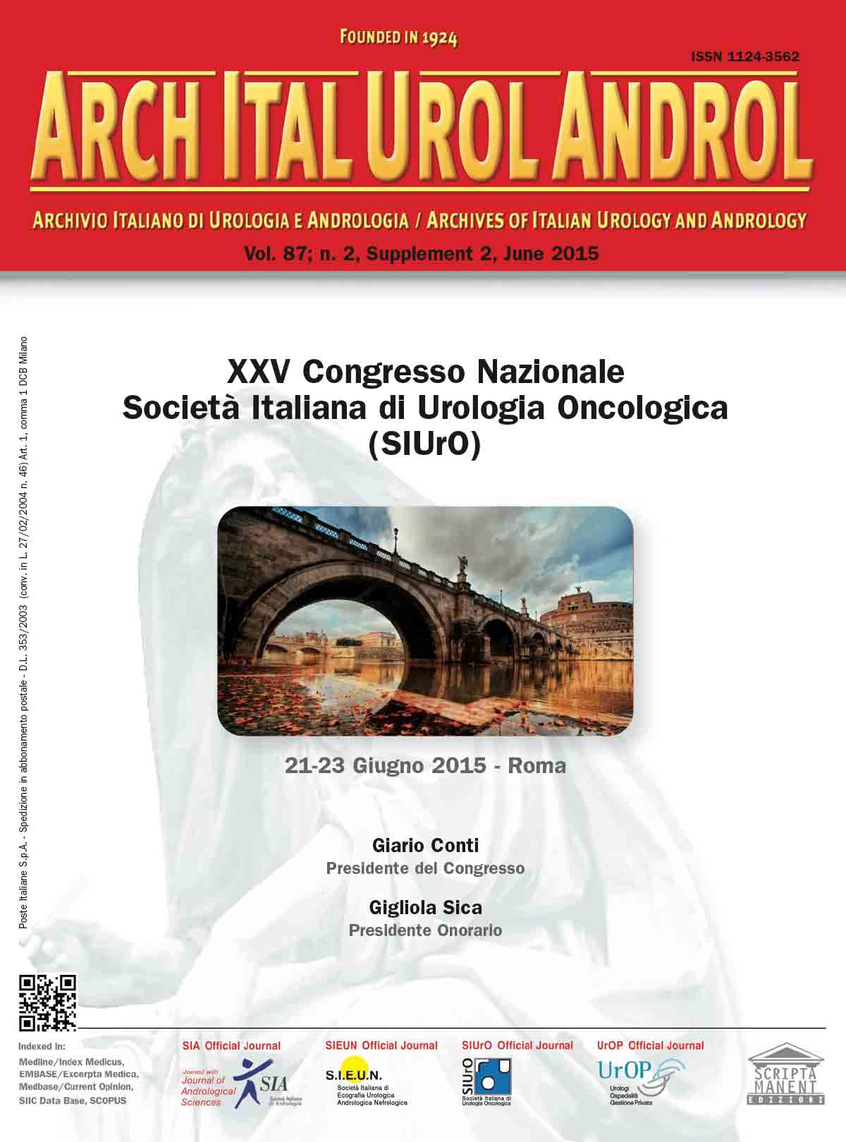 Locandina Programma XXV Congresso Nazionale SIUrO Roma 21-23 giugno 2015