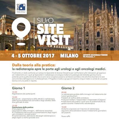 SIUrO Site Visit - Dalla teoria alla pratica: la radioterapia apre le porte agli urologi e agli oncologi medici