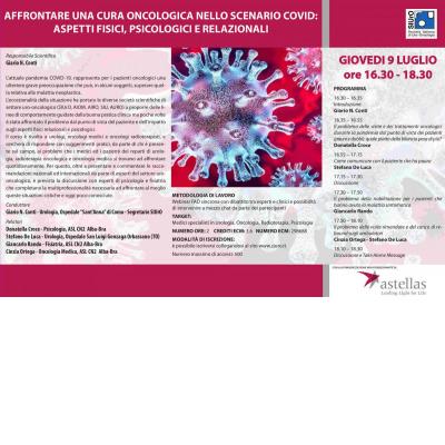 Webinar FAD - Affrontare una cura oncologica nello scenario COVID: aspetti fisici, psicologici e relazionali