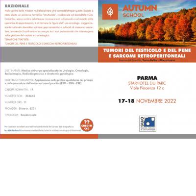 Autumn School - Tumori del testicolo e del pene e sarcomi retroperitoneali