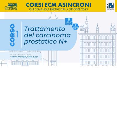 XXXIII Congresso Nazionale SIUrO 2023 - Corso ECM 1 - Trattamento del carcinoma prostatico N+