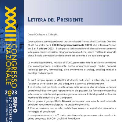 XXXIII Congresso Nazionale SIUrO 2023